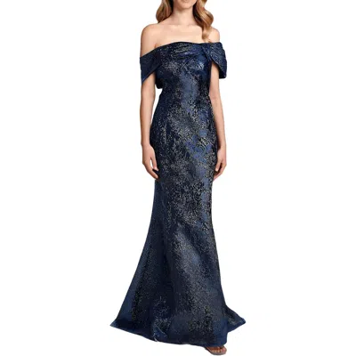 Rickie Freeman Teri Jon Womens Asymmetric Polyester Evening Dress