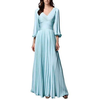 Rickie Freeman Teri Jon Womens Pleated Polyester Evening Dress