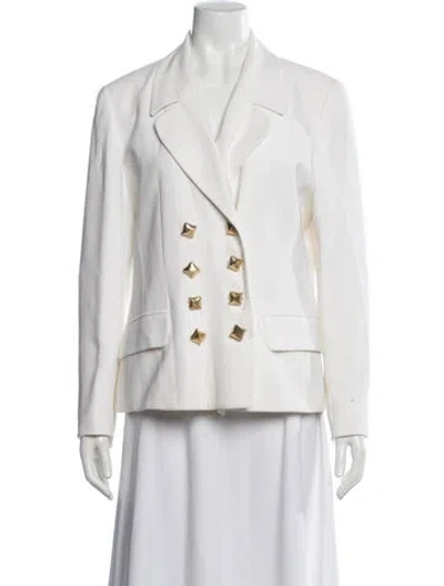 Pre-owned Rickie Freeman Vintage 1980's Blazer In White