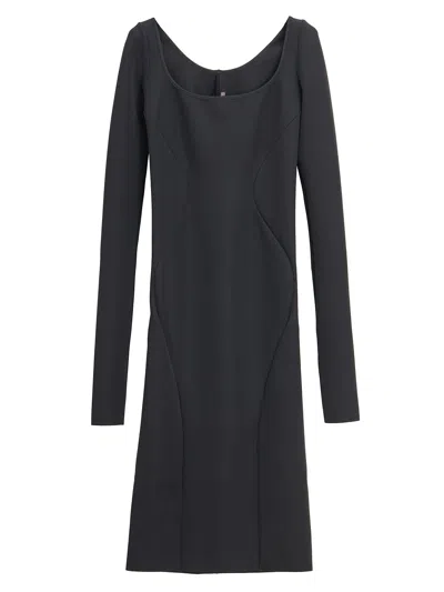 Rickowenslilies Abito Slip Ls Dress Black