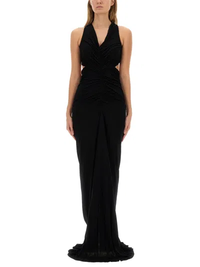 Rickowenslilies Black Viscose Dress