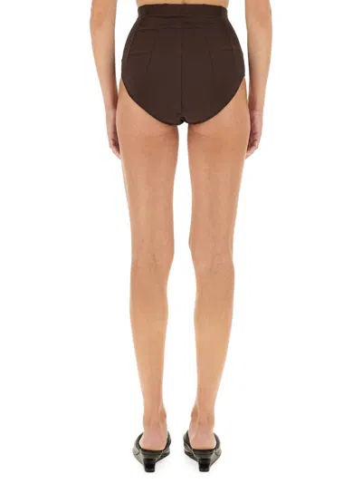 Rickowenslilies Brown Shorts In Neutral