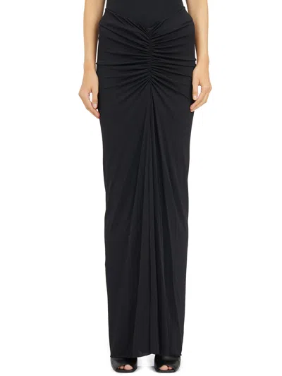 Rickowenslilies Gonna Poppy Skirt Black