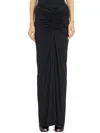Rickowenslilies High-waisted Maxi Skirt In Black