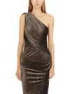 Rickowenslilies Mini One-shoulder Ruffled Slim Fit Top