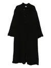 Ricorrrobe Button-front Long-sleeve Coat In Black