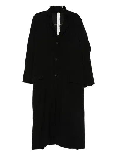 Ricorrrobe V-neck Long-sleeve Coat In Black