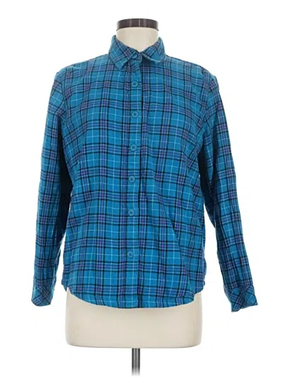 Pre-owned Riders By Lee Long Sleeve Button Down Shirt In Blue