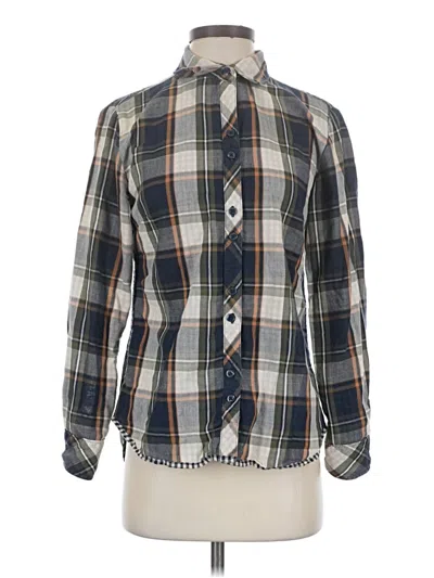 Pre-owned Riders By Lee Long Sleeve Button Down Shirt In Gray