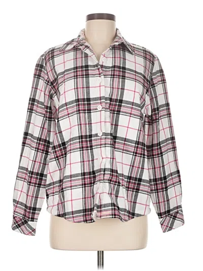 Pre-owned Riders By Lee Long Sleeve Button Down Shirt In Pink