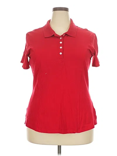 Pre-owned Riders By Lee Short Sleeve Polo Shirt In Red