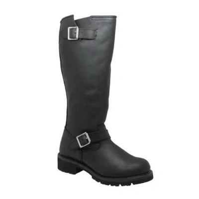Ridetecs 16" Engineer Biker Boots In Black