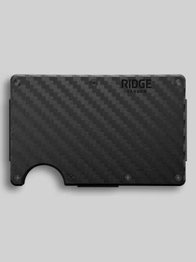Ridge Wallet Llc 2.0 Carbon Fiber Minimalist Cash Strap Wallet In Black