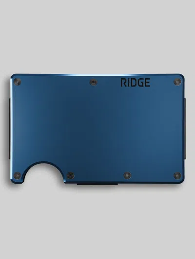 Ridge Wallet Llc Minimalist Cash Strap Wallet In Blue