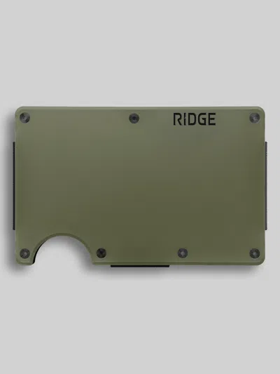 Ridge Wallet Llc Minimalist Cash Strap Wallet In Green
