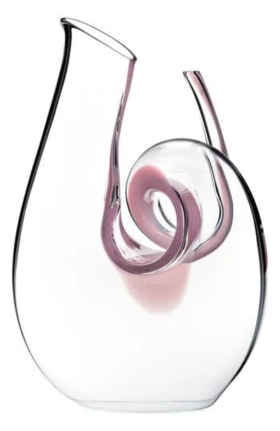 Riedel Curly Decanter In Pink