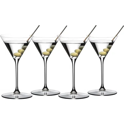 Riedel Grape@ Martini Cocktail Glass, Buy 3 Get 4, 7 Ounce In Transparent
