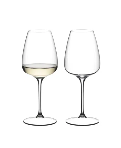 Riedel Grape White Wine / Champagne Glass / Spritz Drinks, Set Of 2 In Transparent