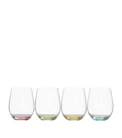 Riedel Happy O Coloured Wine Tumblers In Clear