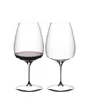 Riedel Grape@ Red Wine / Aperitivo Wine Glasses, Set Of 2 In No Color