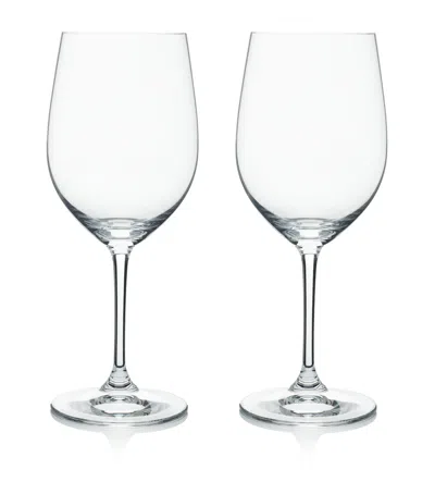 Riedel Set Of 2 Crystal Vinum Chardonnay Wine Glasses In Transparent