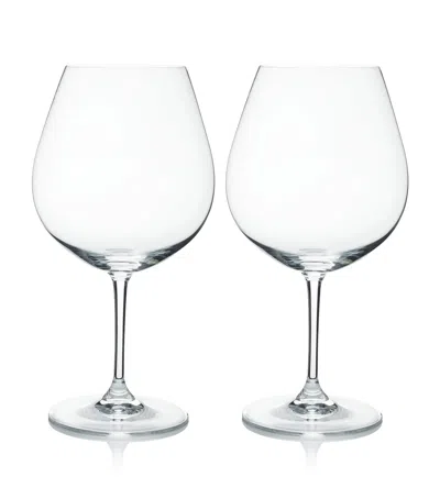 Riedel Set Of 2 Crystal Vinum Pinot Noir Glasses In Transparent