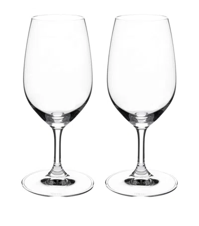 Riedel Set Of 2 Crystal Vinum Port Glasses In Multi