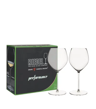 Riedel Set Of 2 Performance Chardonnay Glasses In Transparent