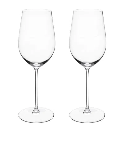Riedel Set Of 2 Veritas Riesling/zinfandel Glasses In Transparent
