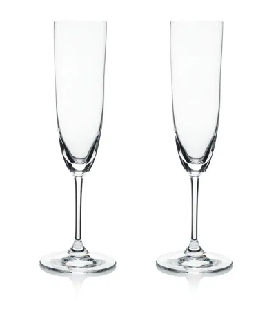 Riedel Set Of 2 Vinum Champagne Glasses In Transparent
