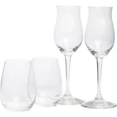 Riedel Set Of 4 Cognac/hennessy Glasses & Spirits Tumblers In No Color