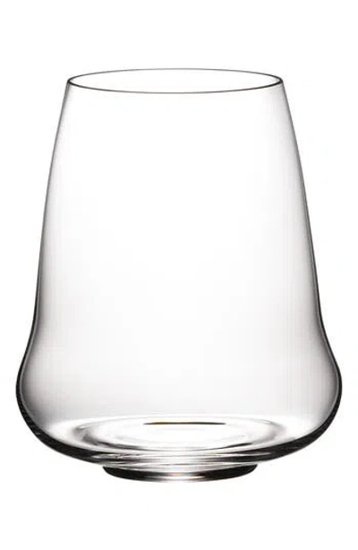 Riedel Stemless Wings White Wine Glass In Clear