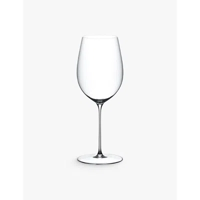 Riedel Gold Rim Vinum Riesling/zinfandel Grand Cru Set Of 2 Glasses In Clear