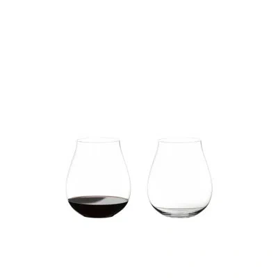 Riedel The O Wine Tumbler New World Pinot Noir Wine Glass In Clear