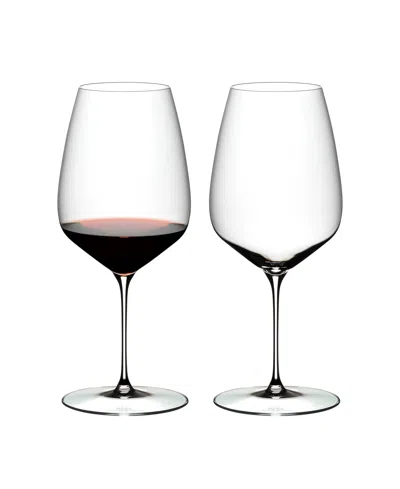 Riedel Veloce Cabernet Wine Glasses, Set Of 2 In Clear