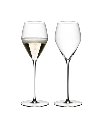 Riedel Veloce Champagne Glasses, Set Of 2 In Clear