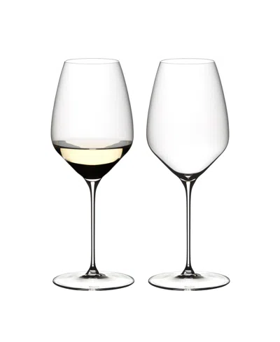 Riedel Veloce Riesling Wine Glasses, Set Of 2 In Clear