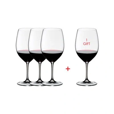 Riedel Vinum Cabernet/merlot Wine Glass (pay 3 Get 4) In Clear