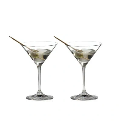 Riedel Vinum Martini Glass (set Of 2) In Clear