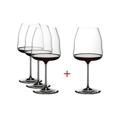Riedel Winewings Pinot Noir Wine Glass (pay 3 Get 4) (set Of 4) In Clear