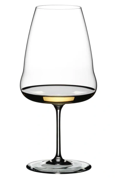 Riedel Winewings Riesling Glass In Transparent