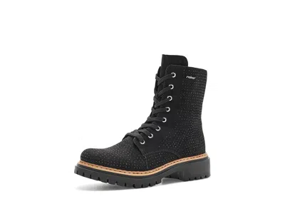 Rieker 72609 Pearl 09 Women's Boots Schwarz: Eu 39 (us Women's 8) M, Synthetic In Black