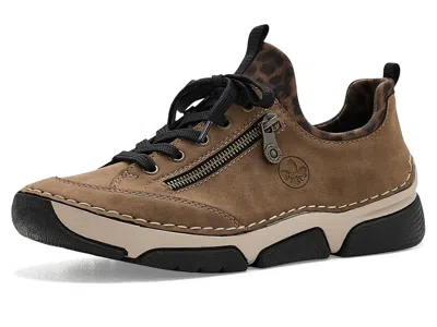 Rieker Angela 73 Women's Shoes Wood/leo/braun: Eu 42 (us Women's 10-10.5) M, Synthetic