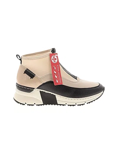 Pre-owned Rieker Ankle Boots In Tan