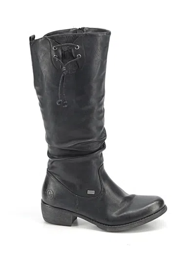Pre-owned Rieker Boots In Black