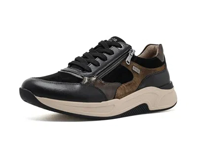 Rieker D3v00 Bea 00 Women's Shoes Schwarz/schwarz/antik/bison/schwarz: Eu 39 (us Women's 8) M, Leather/sued In Black