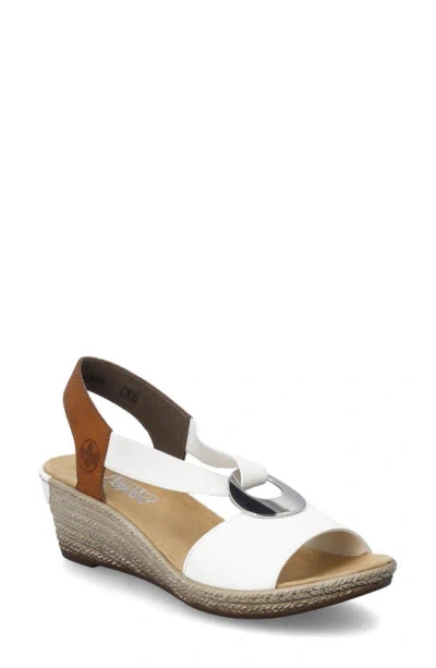 Rieker Fanni H6 Sandal In Weiss Cayenne