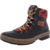 Rieker Felicitas 43 Womens Faux Leather Knit Casual Boots