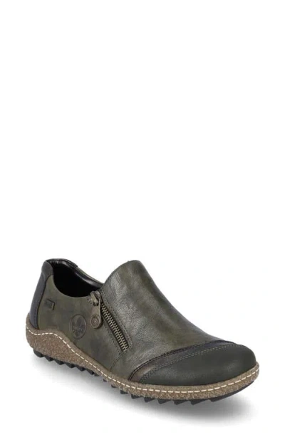 Rieker Liv 71 Zip-up Sneaker In Forest/ Antik/ Efeu