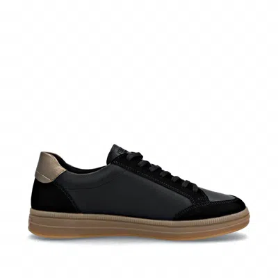 Rieker Men's Demi 04 Sneaker In Schwarz/schwarz/brown/bronze/s In Black